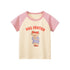 Angry Bear Printing Girls’ Patchwork T-Shirt For Summer-2