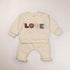 Baby LOVE Graphic Hoodies Combo Pants Kids Valentine’s Day Sets-1