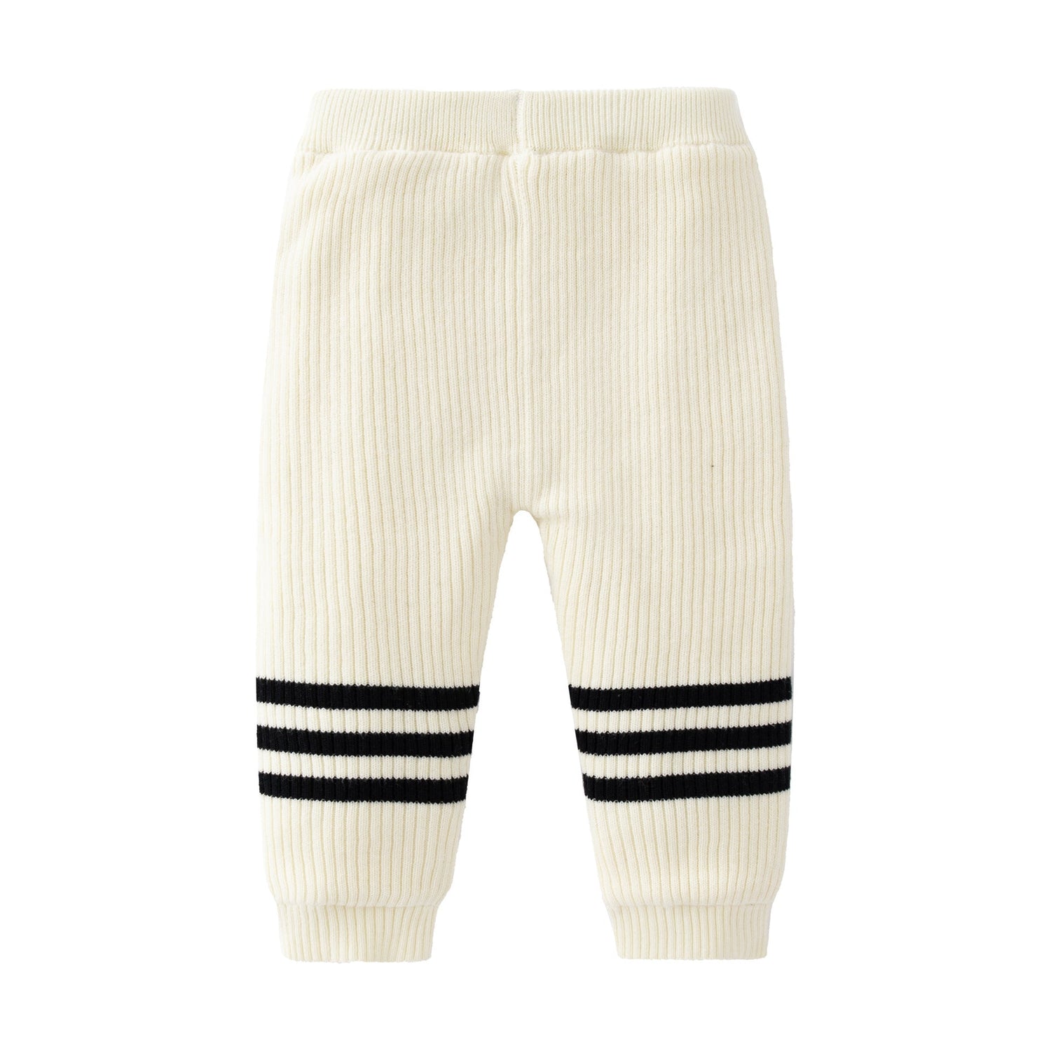 Baby Striped Pattern Casual Warm Leggings-2