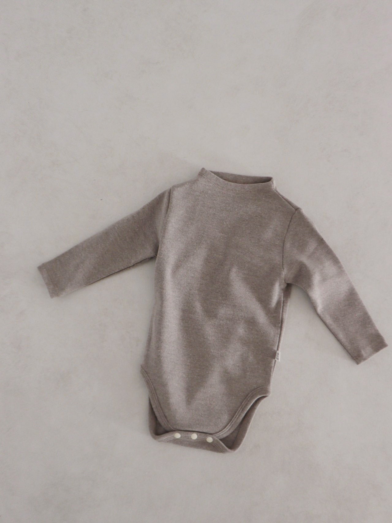 Baby Unisex Solid Color Basic Autumn Onesies-2