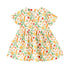 Summer New Arrival Baby Girls Casual Vegetable Print Short Sleeves V Neck Dress-0