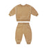 Baby 1pcs Solid Color Soft Cotton Hoodie Combo Trousers Autumn Outfit Sets-2