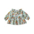 Spring Baby Kids Girls Floral Ruffle Collar Top And Shorts Clothing Set-2