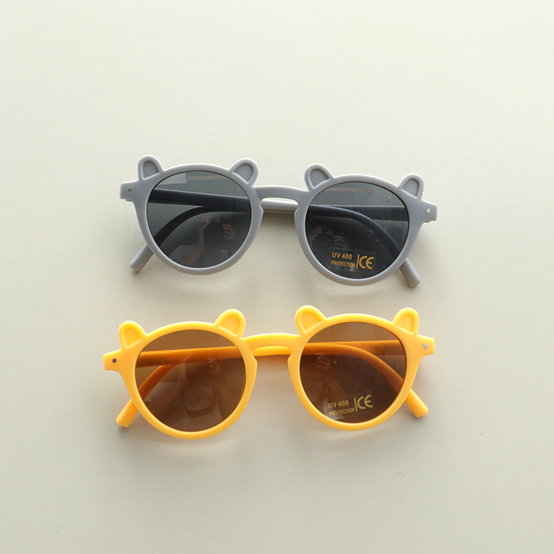 Kids Cute Shaped Design Sun Protection Sunglasses-3