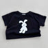 Summer New Arrival Kids Unisex Crew Neck Short Sleeves Thin Rabbit Print Top T-Shirt-3