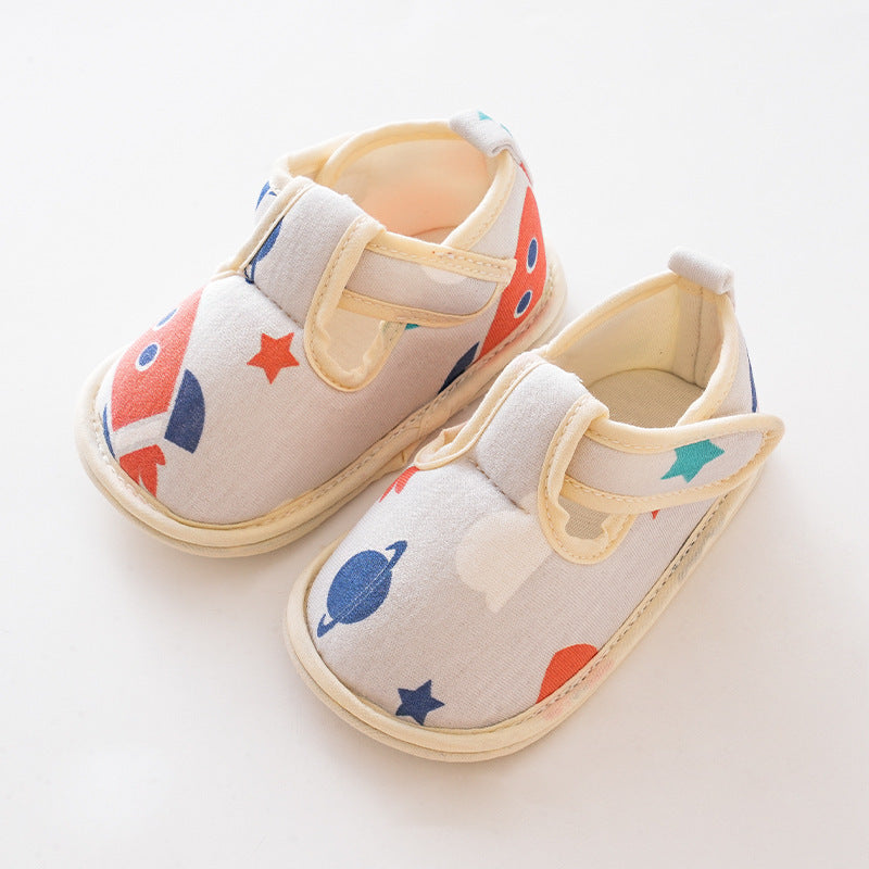 Baby Cartoon Soft Antiskid Hook And Loop Baby/Toddler Shoes Low-3