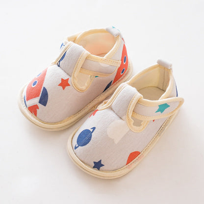 Baby Cartoon Soft Antiskid Hook And Loop Baby/Toddler Shoes Low-3