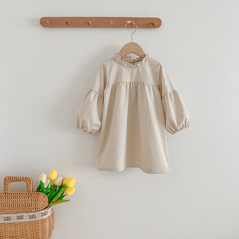 Solid Color Fashion Simple Style Dress &amp; Onesie-2