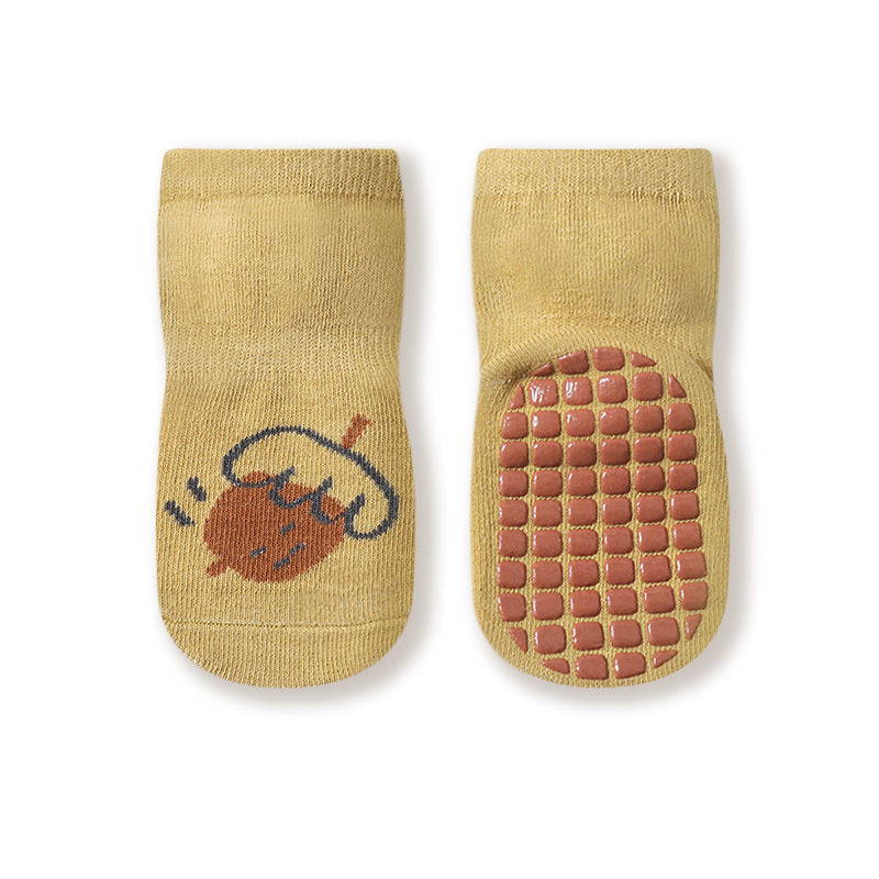 Baby Cartoon Graphic Non-Slip Floor Socks In Autumn-3