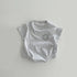 Baby Unisex Solid Color Print Pattern Casual Onesies-3