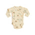 Baby Boy And Girl Flower Pattern Side Belted Design Soft Cotton Onesies-2