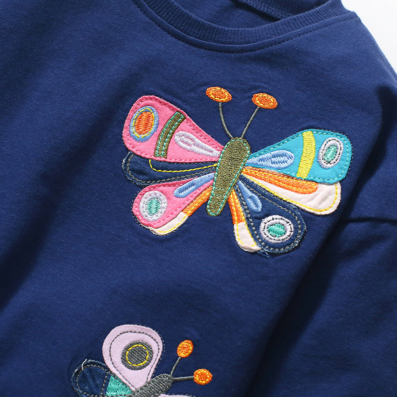 Butterfly Pattern Soft Cotton Autumn Hoodie-3