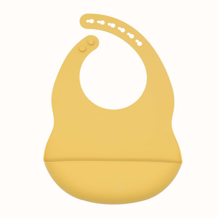 Baby Solid Color Food Grade Silicone Bibs-11