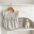 Baby Striped Pattern Sleeveless Princess Dress & Onesies-3