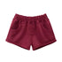 Baby Girl Solid Color Button Design Flap Short Pants With Pockets-3