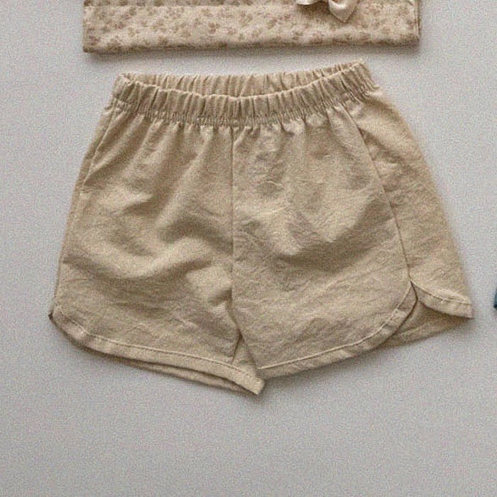 Summer New Arrival Baby Kids Unisex Casual Thin Solid Color Versatile Basic Shorts-3