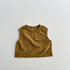 New Arrival Kids Unisex Crew Neck Sleeveless Thin Solid Color Top Vest With Pocket-2