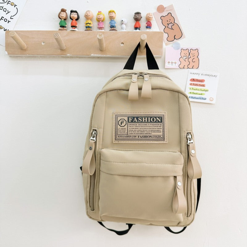 Preschool Children Lightweight And Portable Compact Canvas Backpack-1