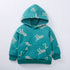 Baby Boy 1pcs Cartoon Animal Pattern Composite One Piece Fleece Sweatshirt-3