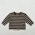 Spring Baby Kids Unisex Vintage Striped Crew Neck Long Sleeve Shirt-3