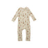 Baby Floral Print Pattern Long Sleeve Comfy Cotton Jumpsuit-1