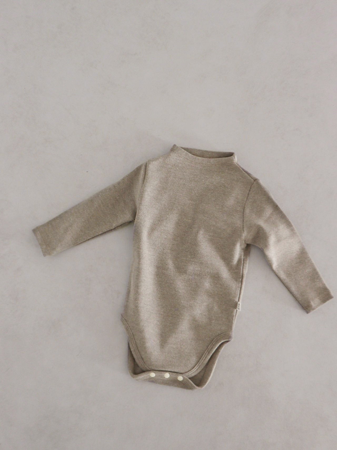 Baby Unisex Solid Color Basic Autumn Onesies-3