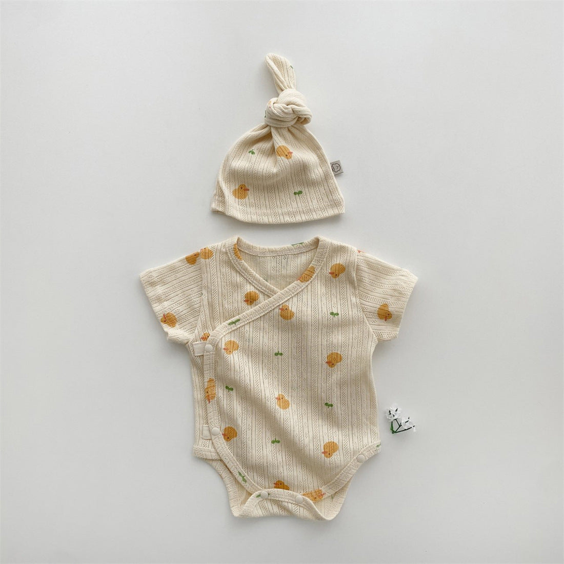 Baby Cartoon Animal Graphic Soft Cotton Breathable Onesies-3