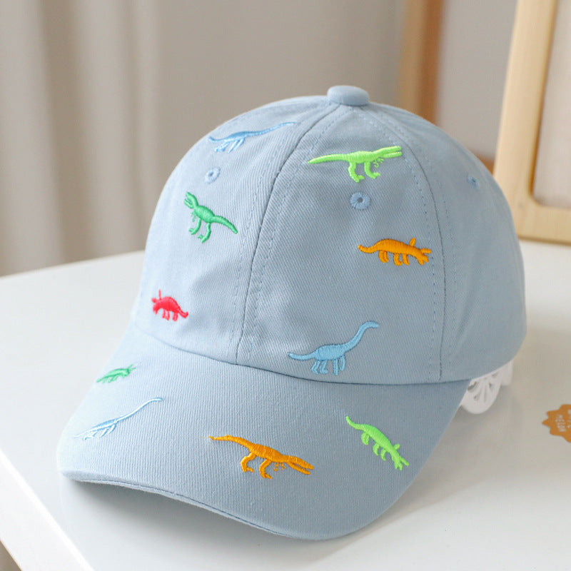 Baby Animal Embroidered Pattern Sunshade Peaked Hats-3