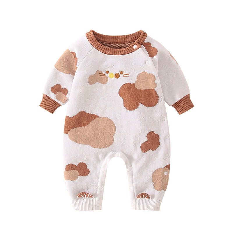 Baby Cartoon Graphic Quality Handknit Design Fashion Jumpsuit-2