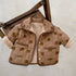 Baby Girl All Over Bear Graphic Quilted Warm Cotton Coat-3