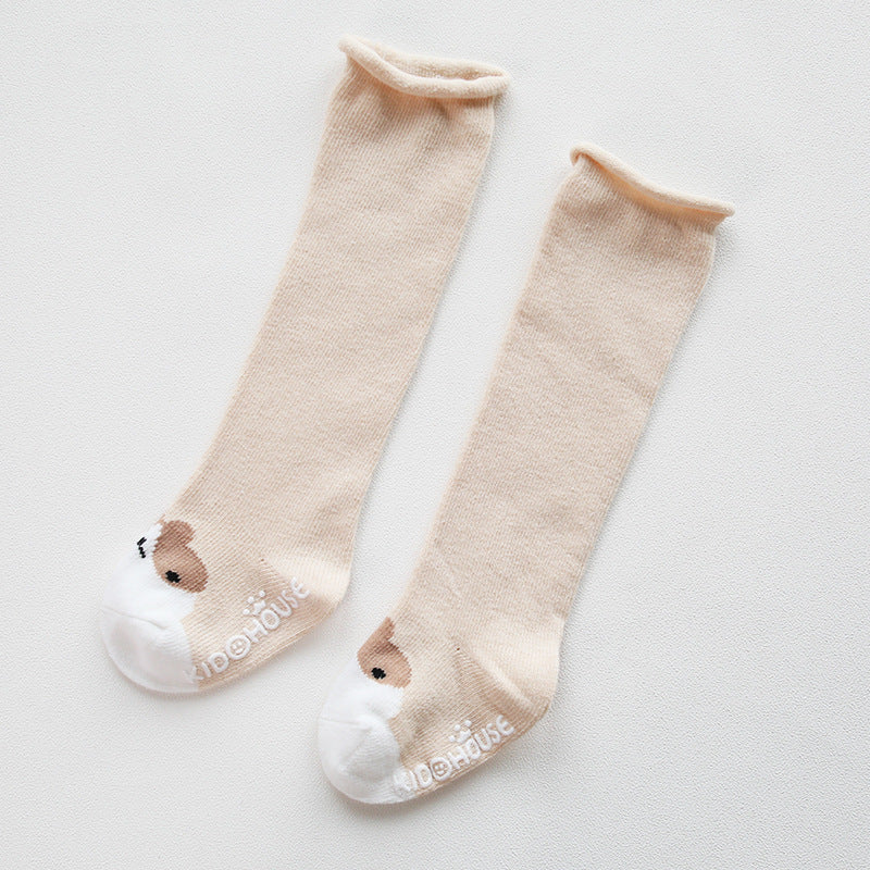 Baby Non-Slip Over The Knee Soft Cotton High Tube Socks-3