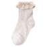 Baby Solid Color Ruffle Socks Princess Breathable Socks-3