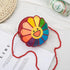 Children Kids Cartoon Sunflower Pattern Round Shape Small Satchel-3