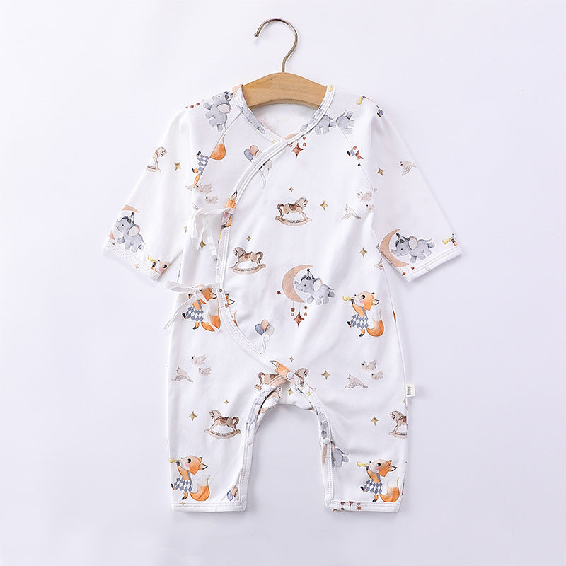 Newborn Autumn Belted Rompers Outfits-3