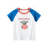 Adorable Cartoon Print Girls’ Patchwork T-Shirt For Summer-1