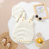 Baby Girl Solid Color Sling Knitted Onesies With Hat Sets-1