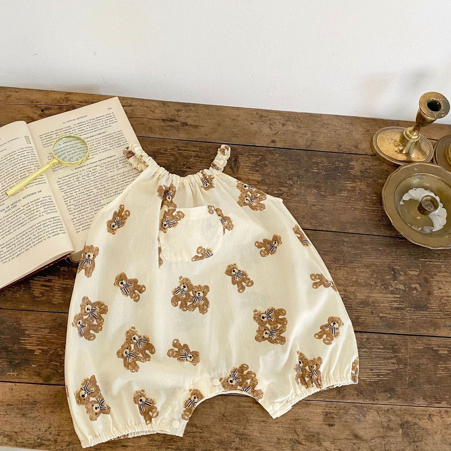 Baby Printed Pattern Sling Summer Romper-3