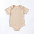 Summer Baby Boys And Girls Simple Solid Color Short Sleeves Crew Neck Tiny Dots Romper/Onesie-3