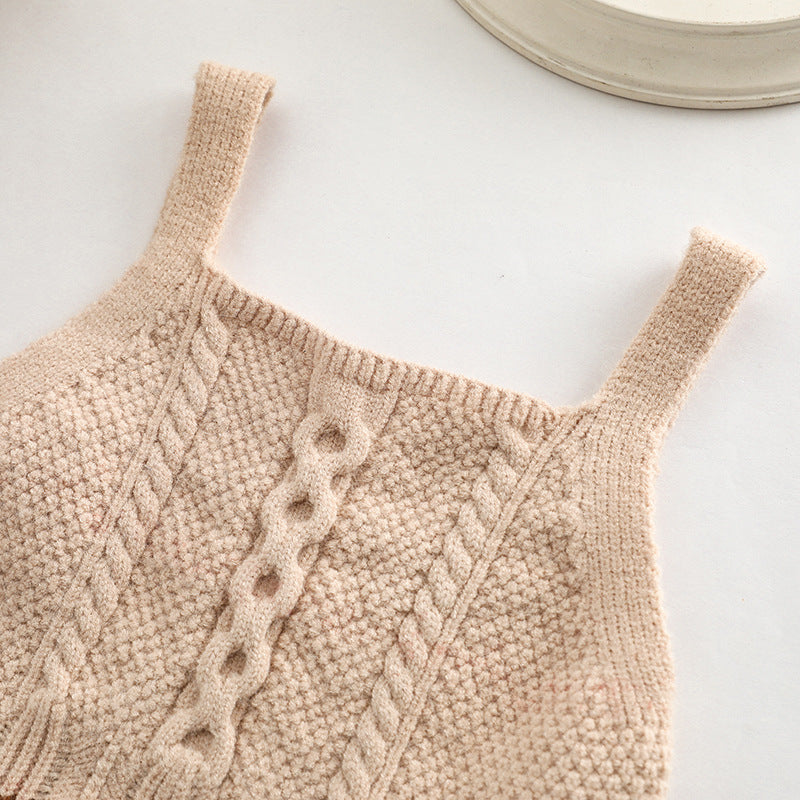 Baby Crochet Knitted Pattern Sleeveless Knitwear Vest-2