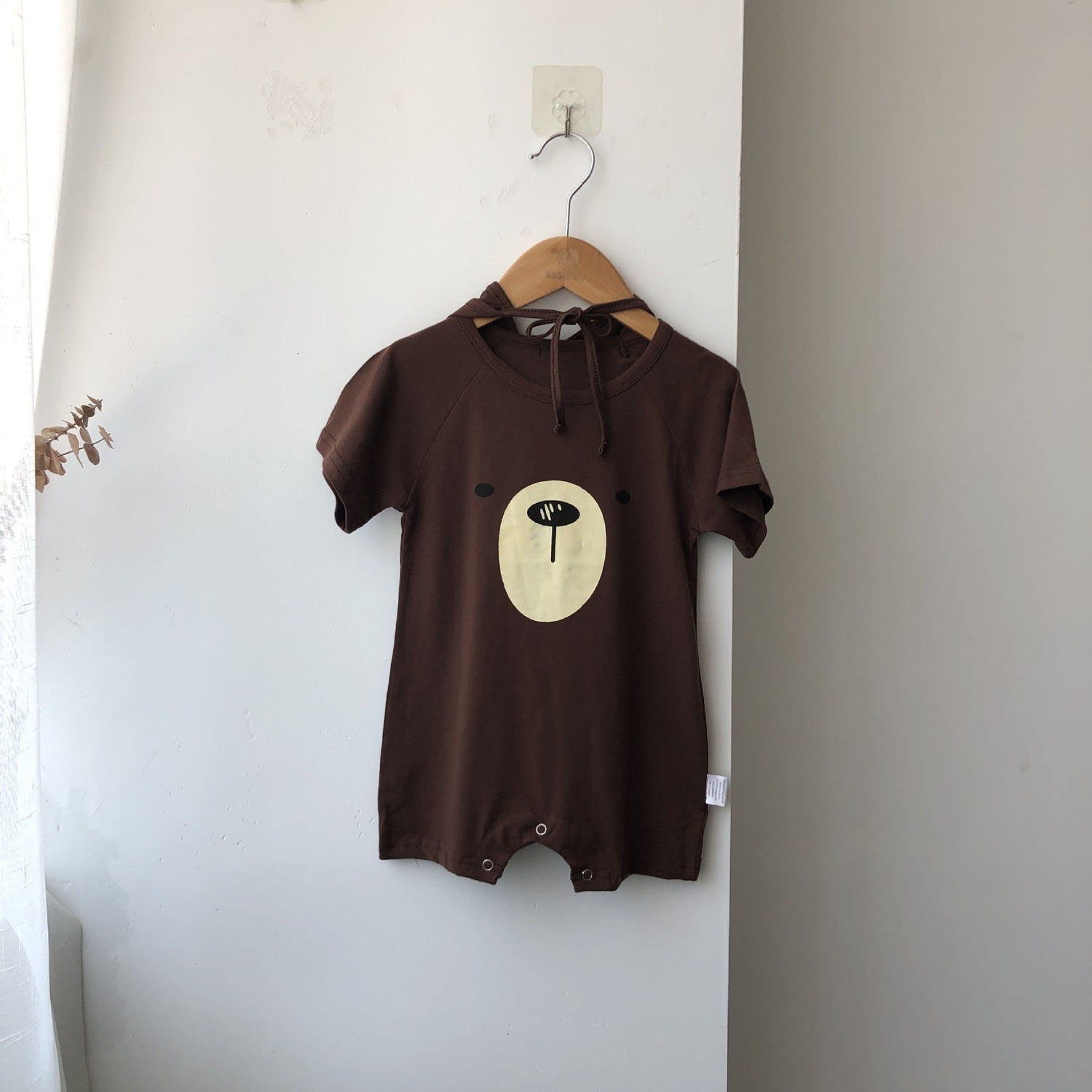 Baby 1pcs Cartoon Bear Graphic Simple Style Crotchets Jumpsuit-2