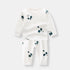 Baby 1pcs Allover Fruit Graphic Long Sleeve Bottoming Shirt & Trousers Sets-2