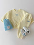 Autumn Baby Kids Unisex Casual Letter Embroidery Pullover And Pants Clothing Set-3