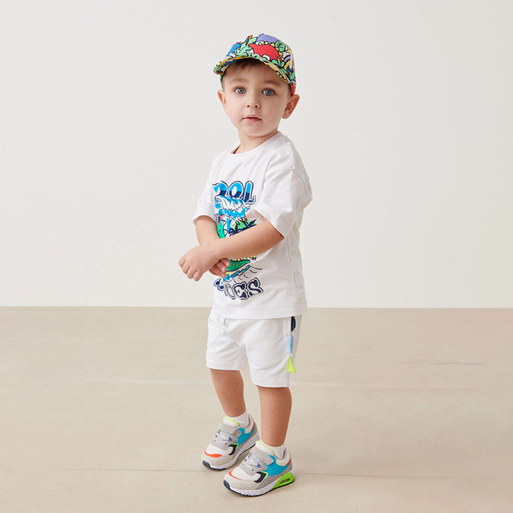 Baby Boy Dinosaur Pattern Short Sleeve T-Shirt Clothing Sets-3