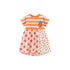 Summer New Arrival Girls Short Sleeves Striped Strawberry Print Dress-3