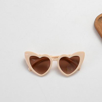 Kids Heart Shape Decoration Sunglasses-3