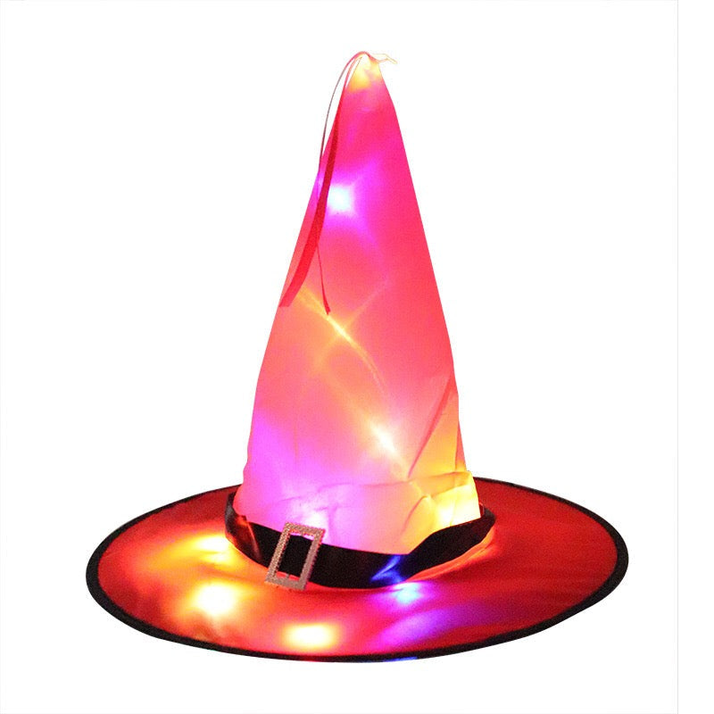 Halloween Glowing Witch Hat Ghost Festival Decoration Props-3