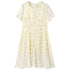 New Arrival Summer Kids Girls French Style Chiffon Fashion Short Sleeves Floral Dress-4