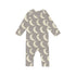 Baby Heart Print Pattern Envelope Collar Long Sleeve Romper-4