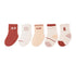 Baby Unisex Breathable Comfy Preppy Socks 5-Pair Set-4