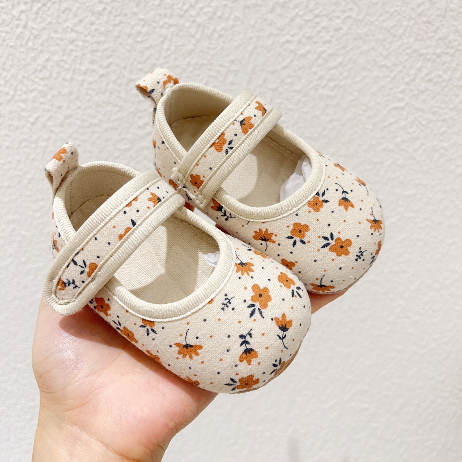 Floral Design Baby Girl Toddler Shoes-3